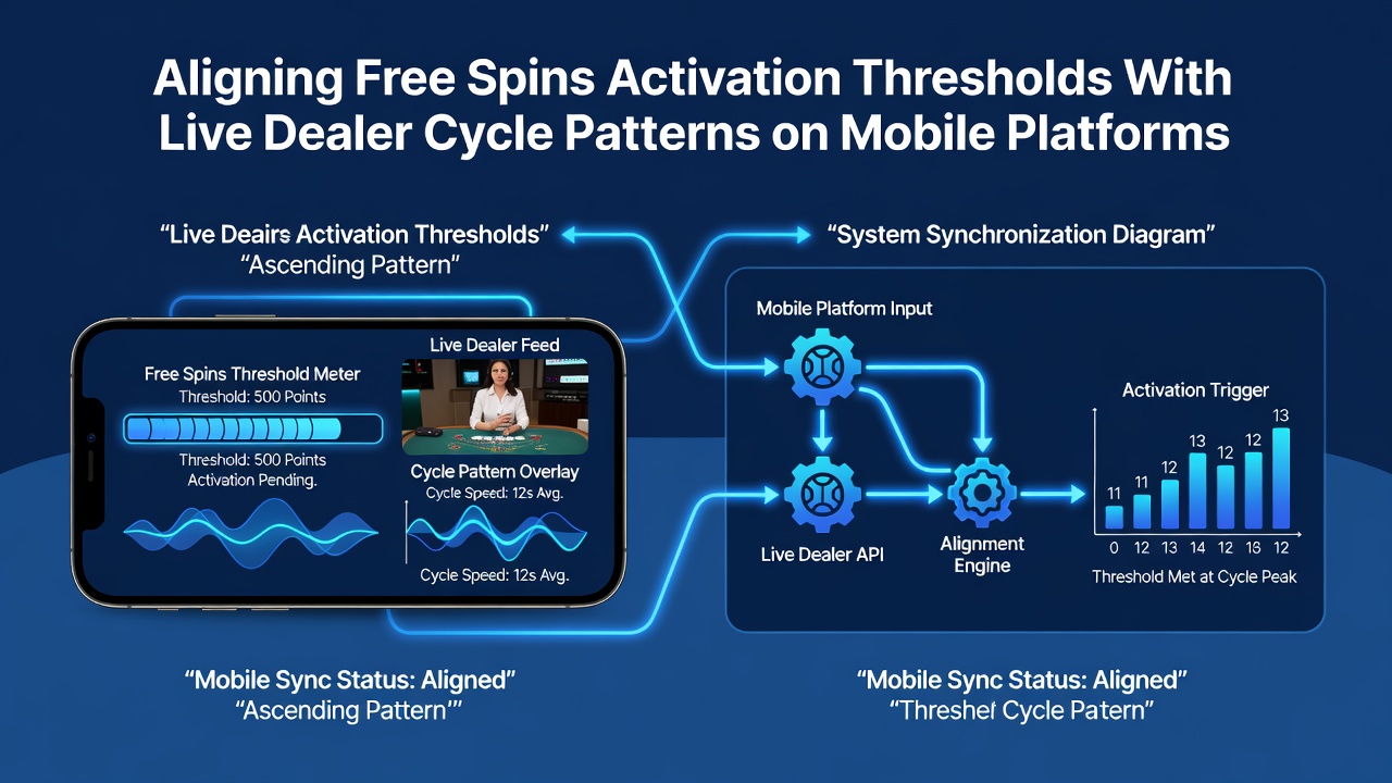 Graph showing alignment between free spins thresholds and live dealer cycle timing on mobile devices