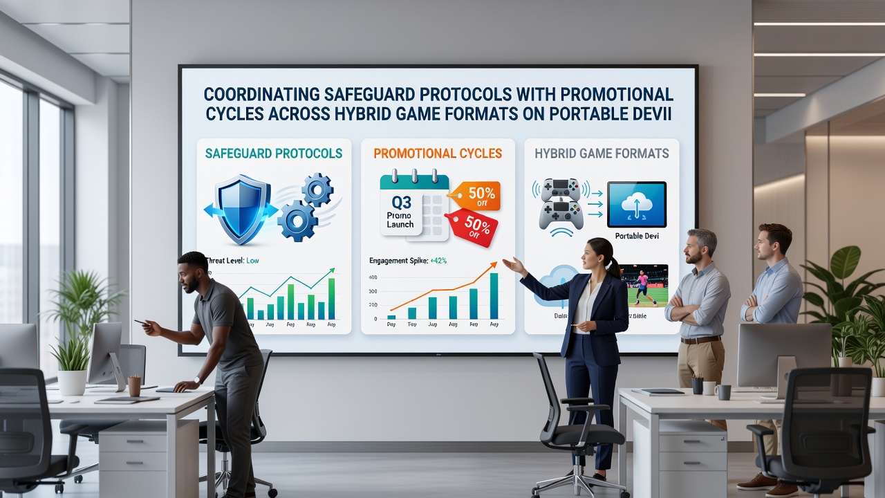 Dashboard view of a mobile gaming app showing synchronized promotional timelines and real-time safeguard alerts across different game modes