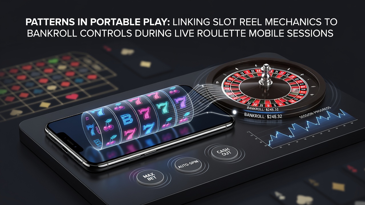 Mobile casino interface showing slot reels transitioning into live roulette table on smartphone screen