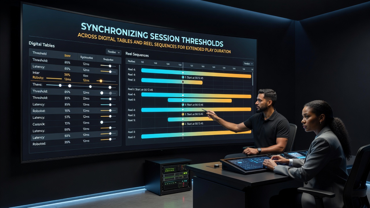 Backend dashboard displaying threshold synchronization metrics for extended play across game types