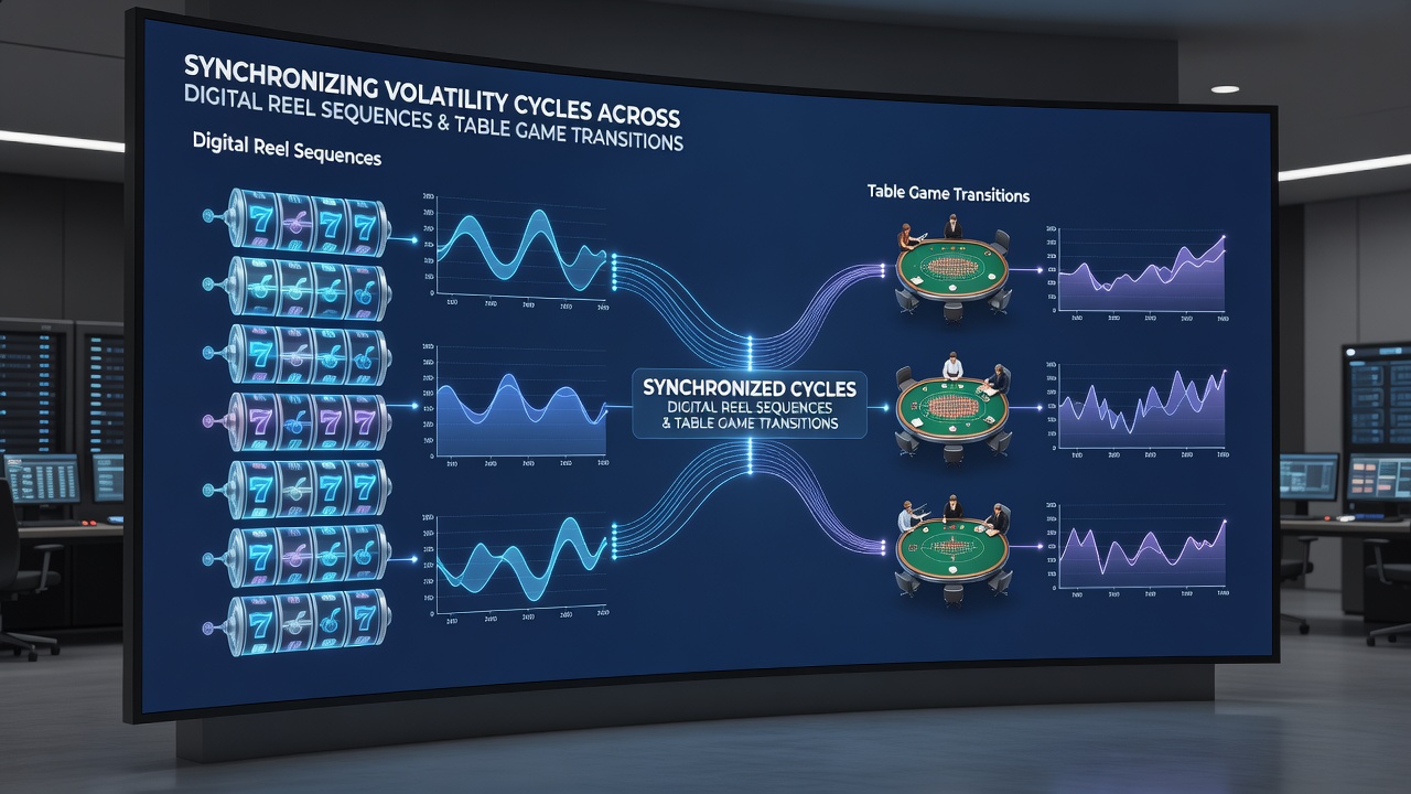Table game transition points with volatility monitoring interfaces